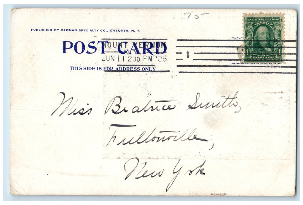 c1905 1st Methodist Episcopal Church Parsonage Middleburgh New York NY Postcard