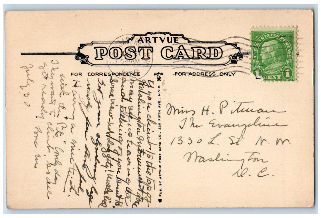 1936 Mt. Monadnock And Half-way House French Hill Troy New Hampshire NH Postcard