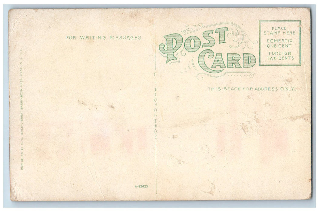 Brookside Residence WM. Walker Great Barrington Massachusetts MA Postcard