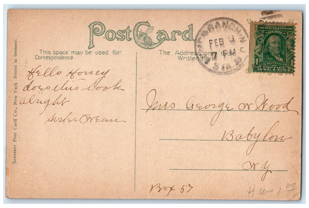 c1910's View Of Phil Daly's Cottages Long Branch New Jersey NJ Antique Postcard