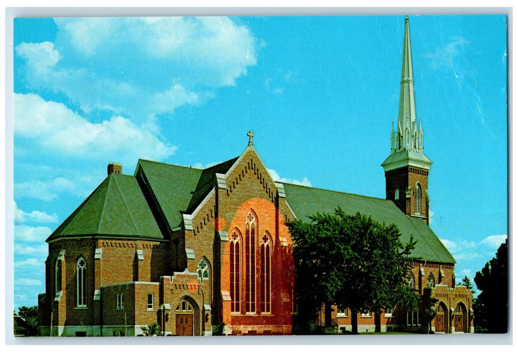 St. Lorenz Lutheran Church Exterior Scene Frankenmuth Michigan MI Postcard