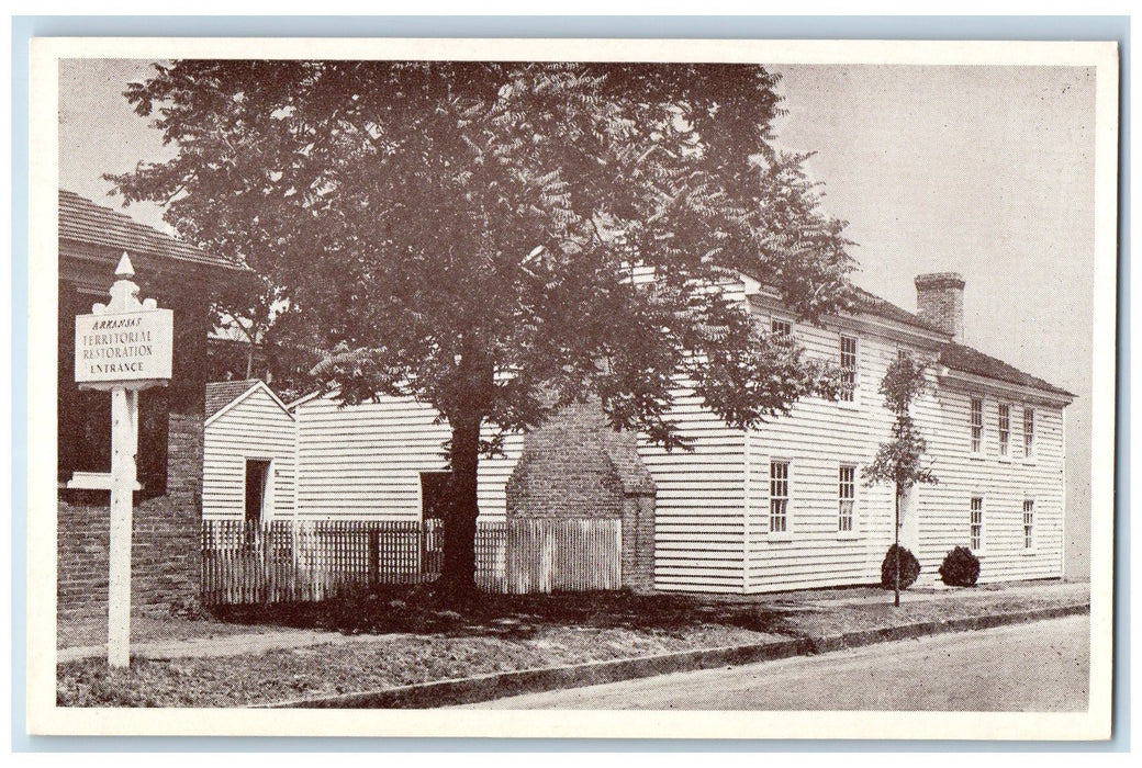 View Of Arkansas Territorial Restoration Entrance Little Rock AR Postcard