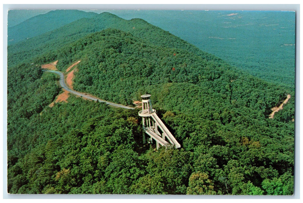 1971 Look Rock Tower Foothills Parkway Great Smoky Mountains NC Vintage Postcard