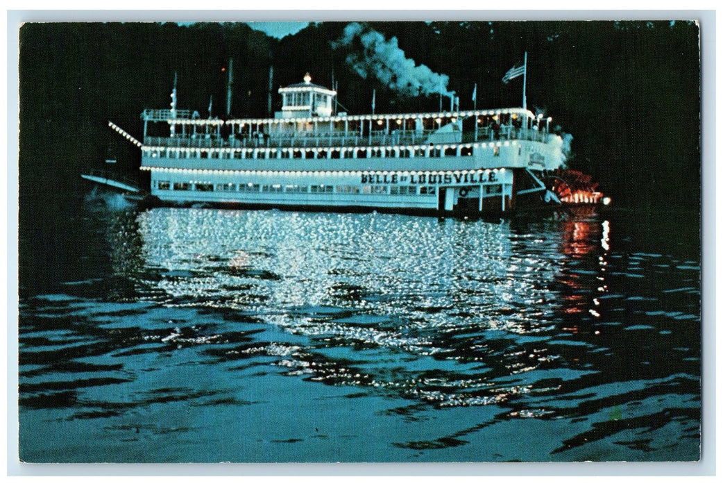 Belle Of Louisville Steamer Ship S.S Ohio River Kentucky KY Vintage Postcard