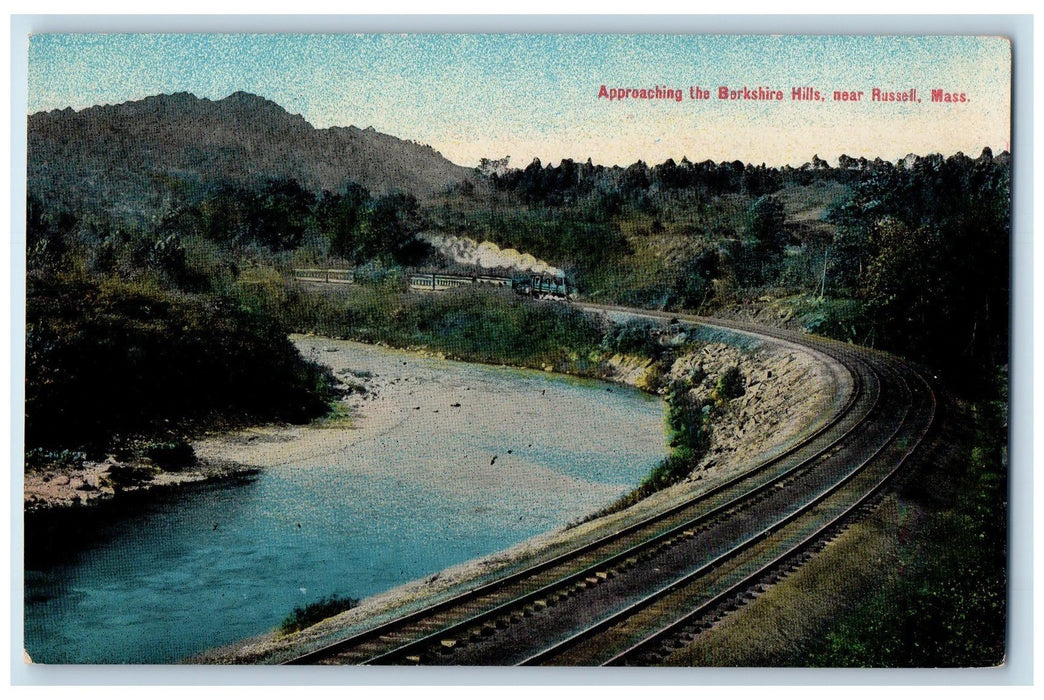 c1910's Approaching The Berkshire Hills Near Russell Massachusetts MA Postcard