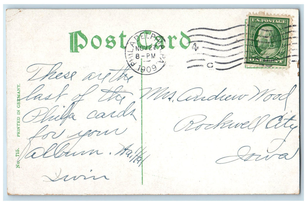 1909 The Majestic Broad & Girard Ave. Philadelphia Pennsylvania PA Postcard