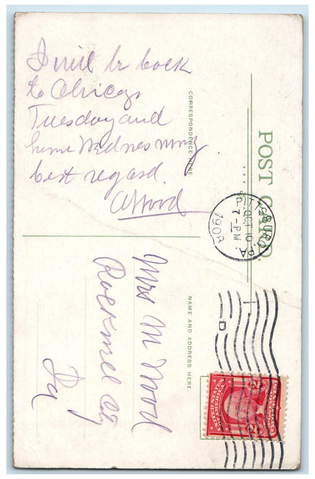 1908 View Of Deer Park House Baltimore Maryland MD, Pittsburg PA Postcard