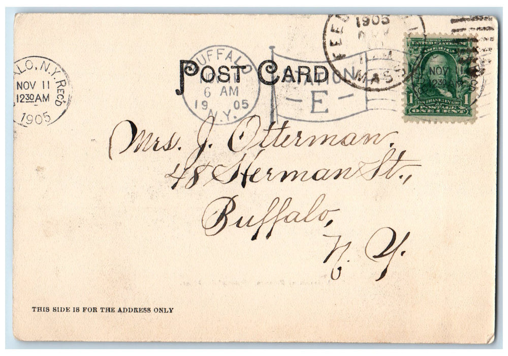 1905 Museum Of Science Building Exterior Springfield Massachusetts MA Postcard