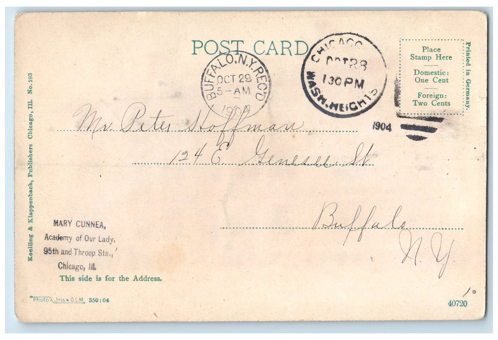 1904 U. St. life Saving Station In Jackson Park Sailboat Chicago IL Postcard