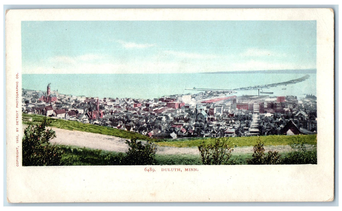 c1905's Aerial View From Skyline Drive Duluth Minnesota MINN Unposted Postcard