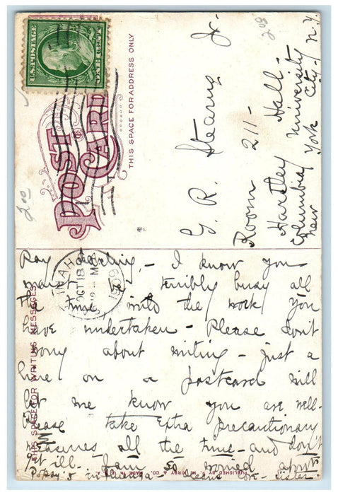 1909 Water Front Isle Of Hope Boat Sailing Savannah Atlanta Georgia GA Postcard