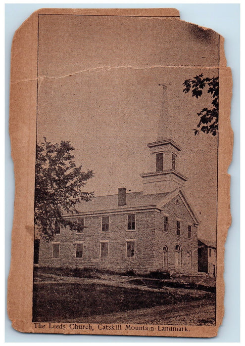 c1905's The Leeds Church Catskill Mountain Scene New York NY Unposted Postcard