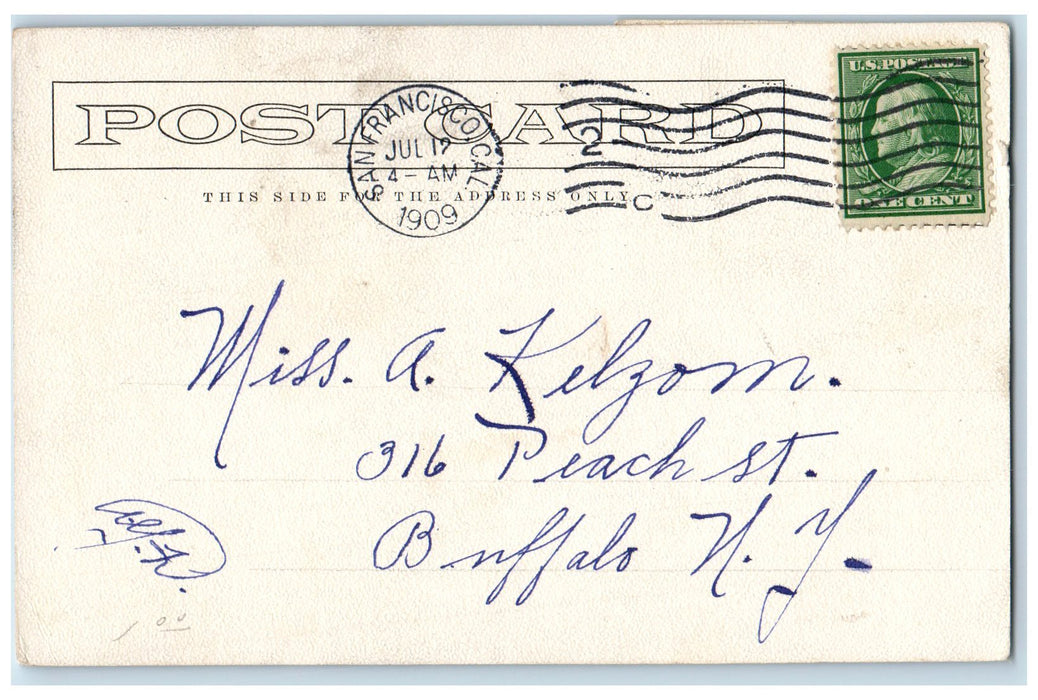1909 St. Dominic's Church Portola Festival San Francisco California CA Postcard