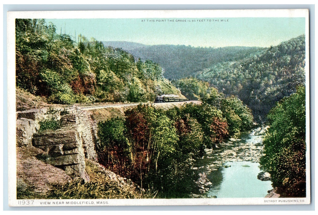 c1905's View Near Middlefield 85 Feet Massachusetts MA Unposted Vintage Postcard