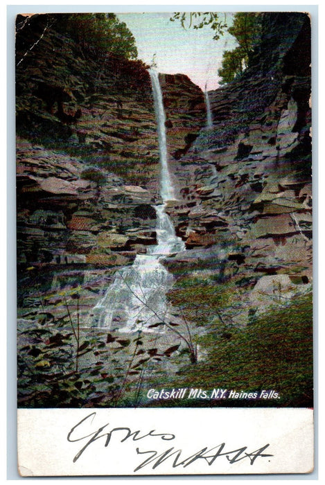 1906 Scenic View Of Haines waterfalls Catskill Mountains New York NY Postcard