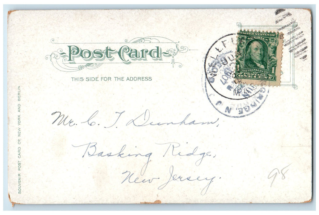 1907 Highland Light Cape Cod Scene Massachusetts MA Posted Light House Postcard