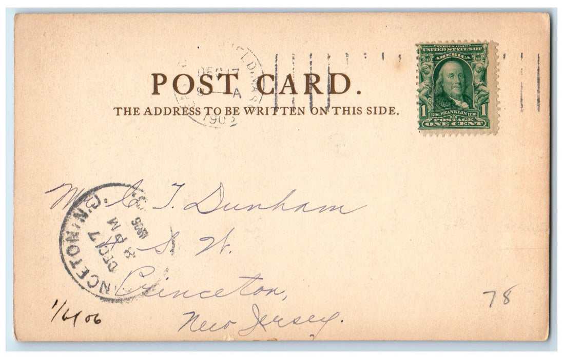 1906 Schell Memorial Bridge East Northfield Massachusetts MA Posted Postcard
