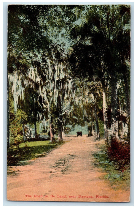 c1910's The Road To De Land Street Near Daytona Florida FL Unposted Postcard