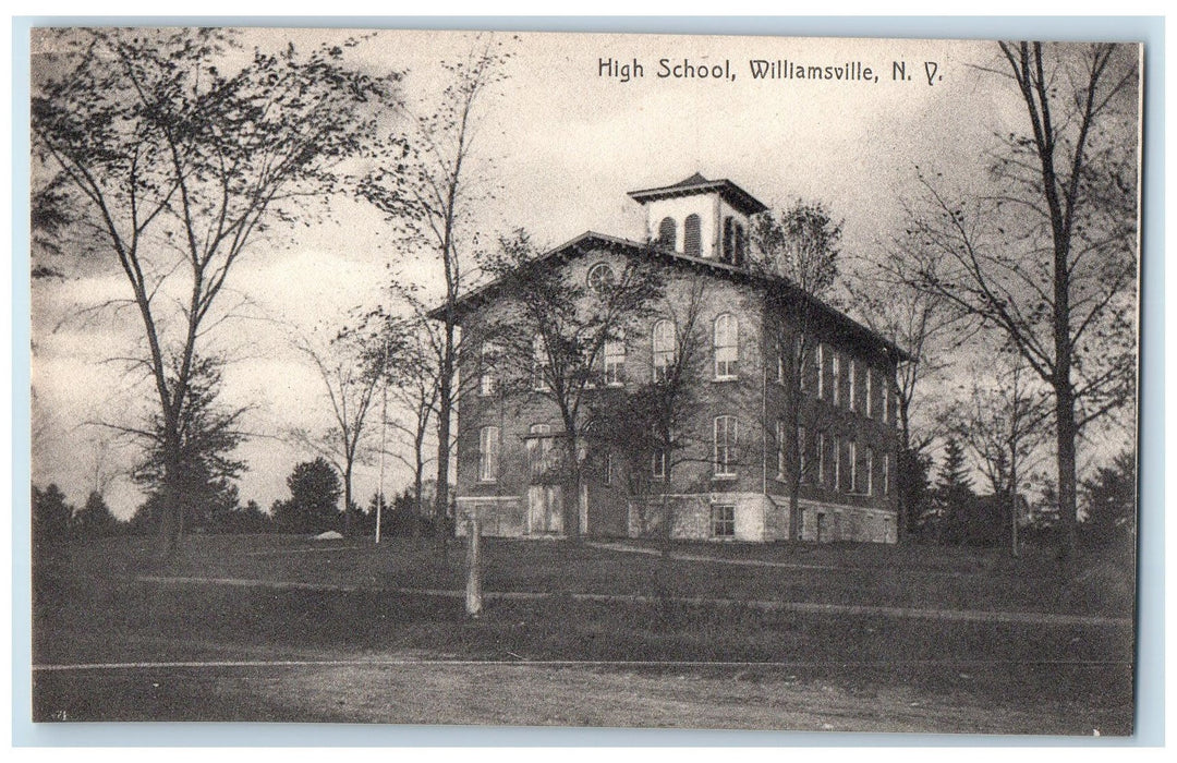 c1910's High School Williamsville New York NY Antique Unposted Postcard
