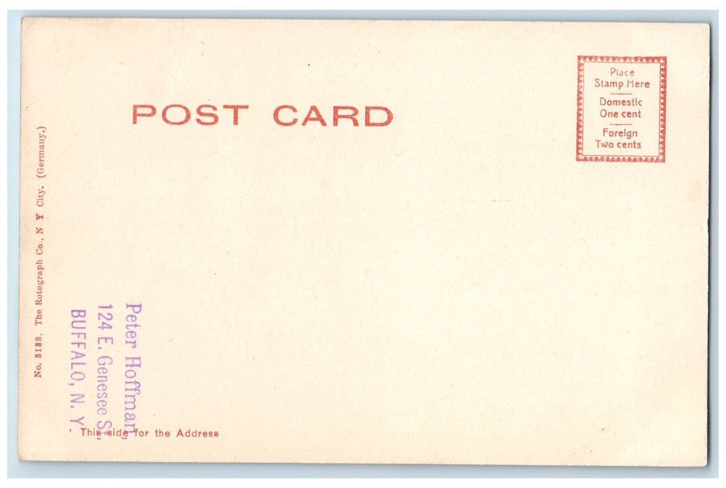 1907 First Presbyterian Church Circle Front View Buffalo New York NY Postcard