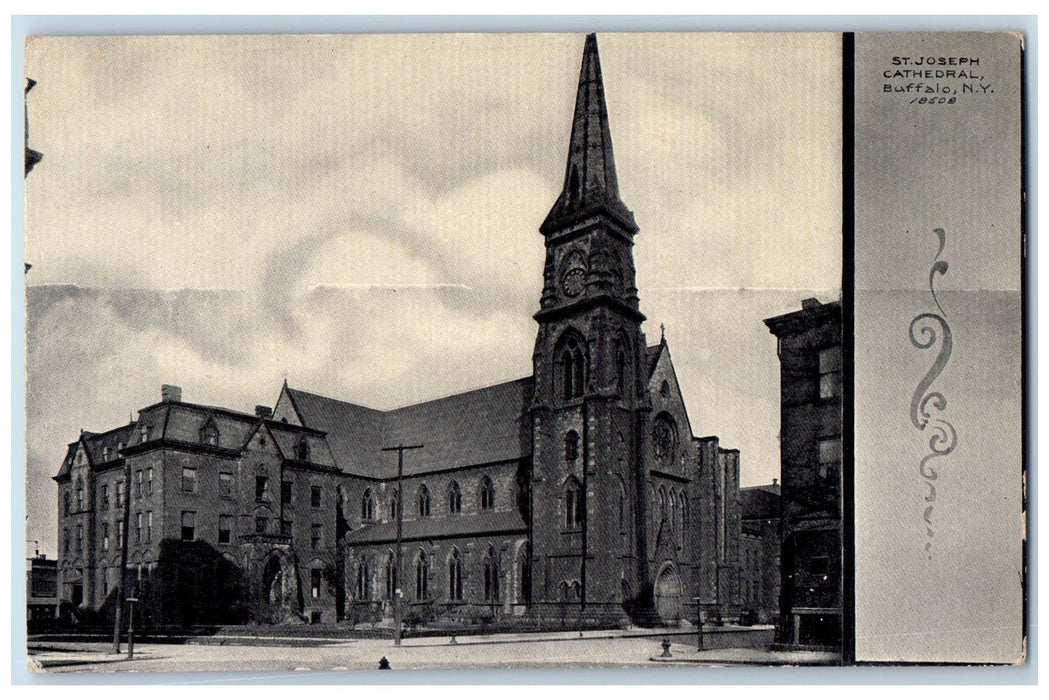 c1910's St. Joseph Cathedral Architectural Building Buffalo New York NY Postcard