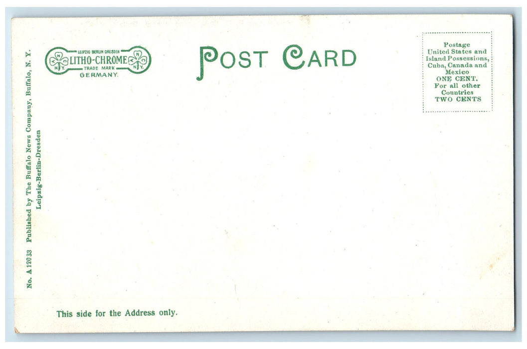 c1905 Holy Angels R C Roman Catholic Church School Students Buffalo NY Postcard