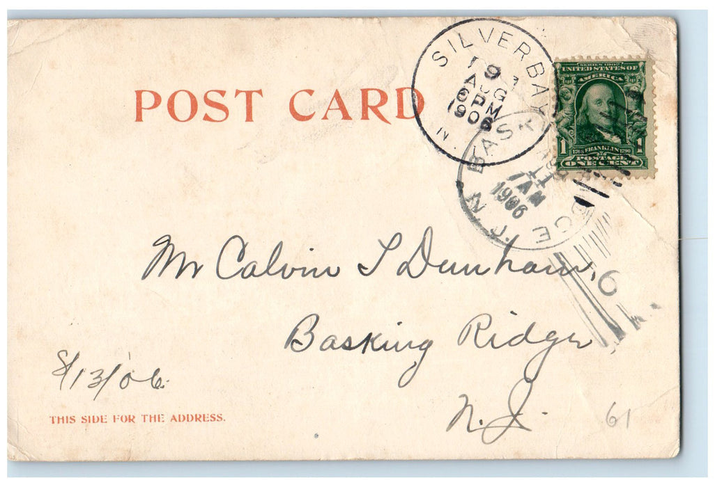 1906 Steamer Ship STR Sagamore On Lake George Silver Bay New York NY Postcard