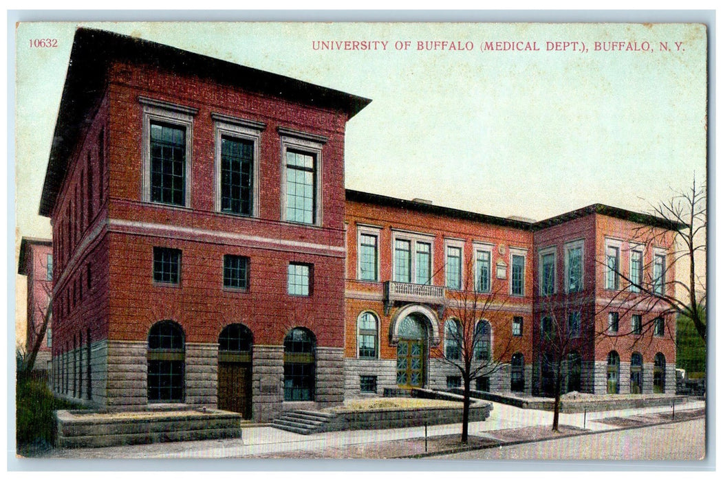 c1910 University Of Buffalo Medical Dept. Buffalo New York NY Unposted Postcard