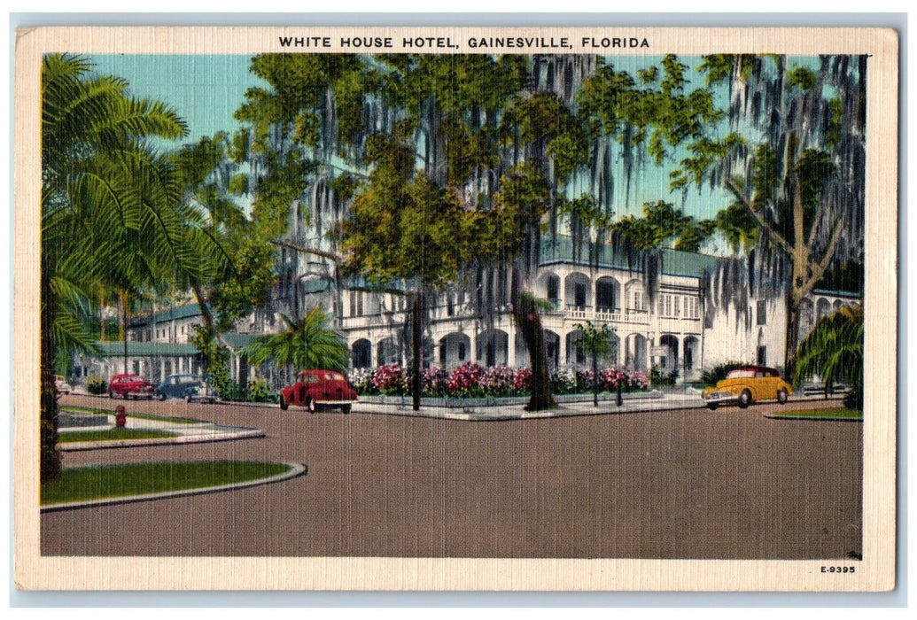 1954 White House Hotel Building Exterior Scene Gainesville Florida FL Postcard