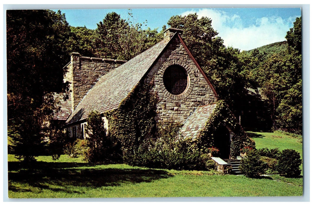 c1910 The Silver Bay Association Stone Chapel  Silver Bay New York NY Postcard