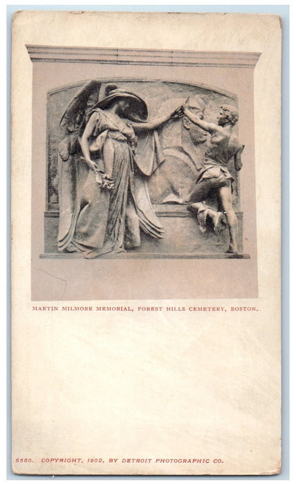 Martin Milmore Memorial Forest Hill Cemetery Boston Massachusetts MA Postcard