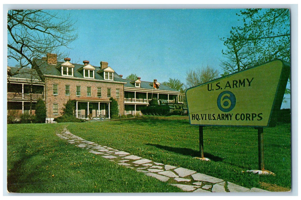 U.S Army Headquarters Army Corps Fort Benjamin Harrison Indiana IN Postcard