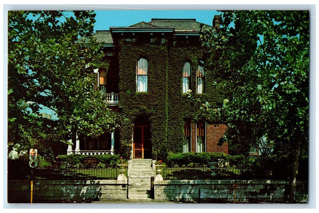 James Whitcomb Riley Home Front View Indianapolis Indiana IN Vintage Postcard