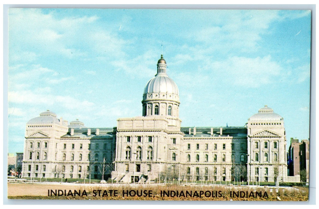Indiana State House Mansion Capitol Building Indianapolis IN Vintage Postcard