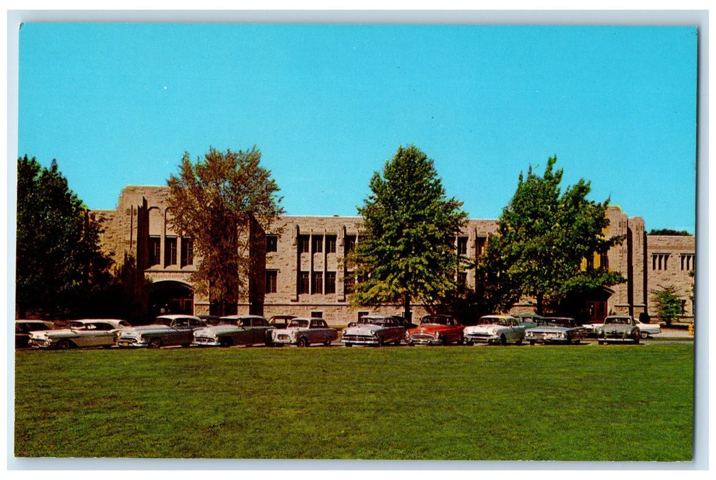 Atherton Center Butler University Car-lined Indianapolis Indiana IN Postcard