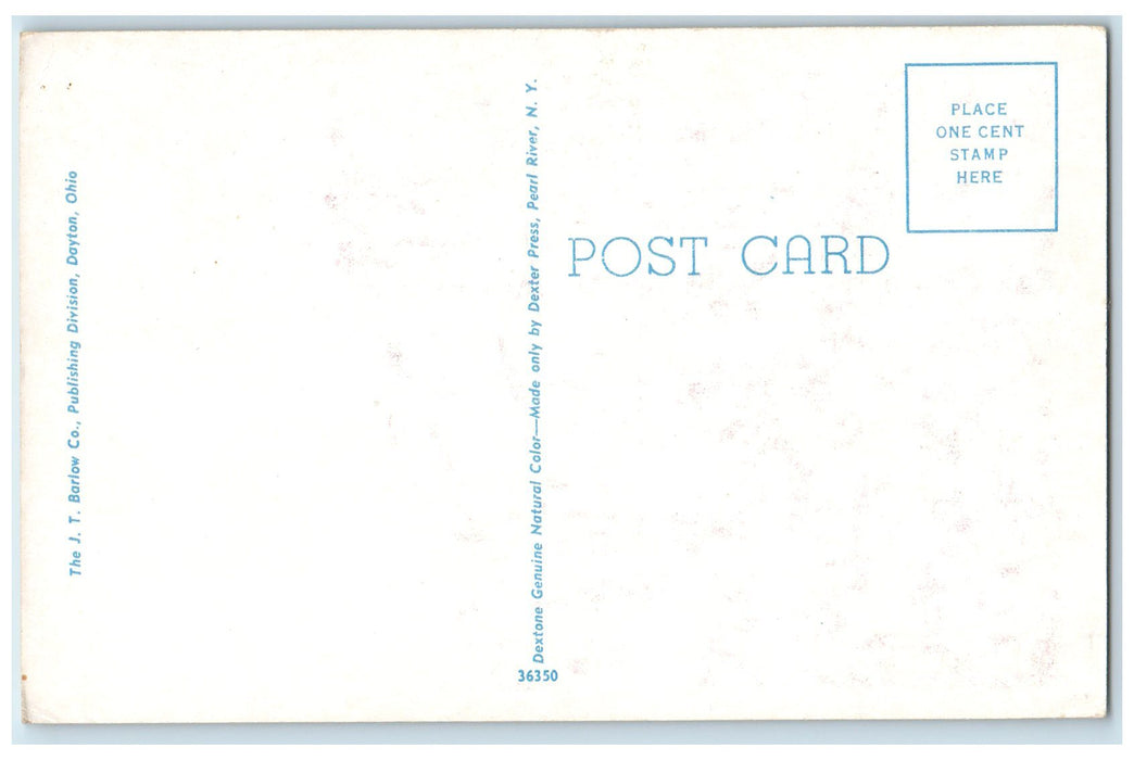 Washington Street Looking East Claypool Hotel Indianapolis Indiana IN Postcard