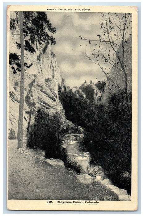 c1920's Pillars Of Hercules Cheyenne Canon City Colorado CO Unposted Postcard