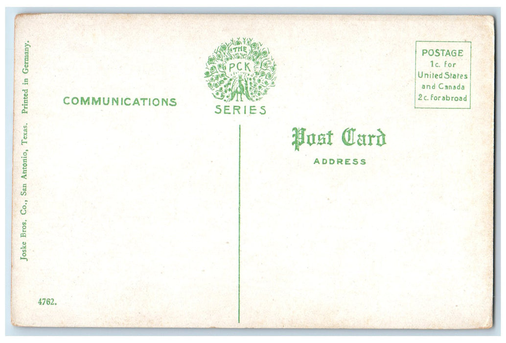 c1910s Greetings From San Antonio Texas TX Alamo Plaza Unposted Vintage Postcard