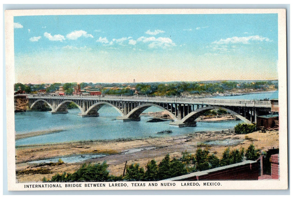 International Bridge Between Laredo Texas And Neuvo Laredo Mexico Postcard