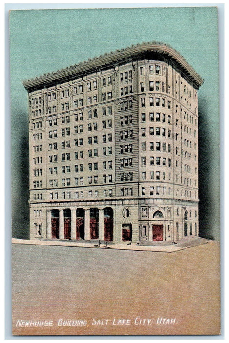 c1910's Newhouse Building Salt Lake City Utah UT Antique Unposted Postcard