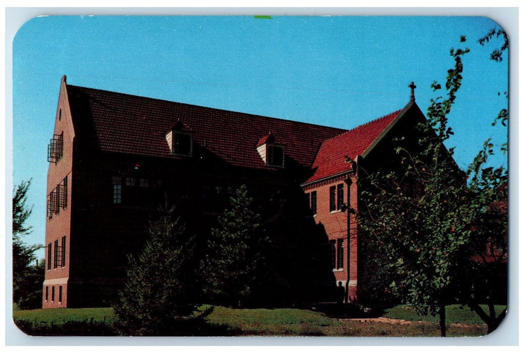 Xavier Hall St. Joseph College Exterior Rensselaer Indiana IN Vintage Postcard