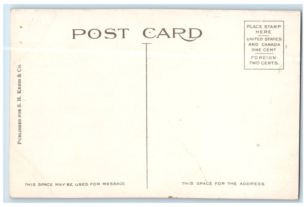 c1910's Masonic Temple SH Kress Co. Store Horse Carriage Trinidad CO Postcard
