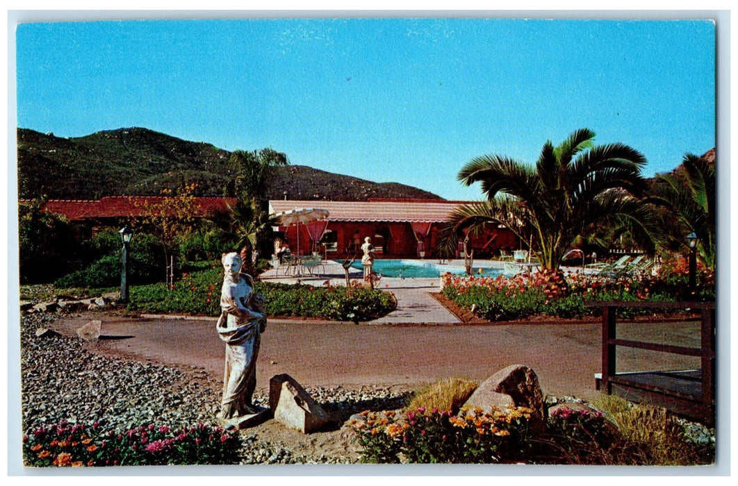 c1950 The Golden Door Beauty Resort Massage Spa Escondido California CA Postcard