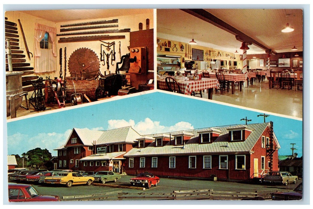 1981 Samoa Cookhouse Restaurant Multiple View Dining Entrance Eureka CA Postcard