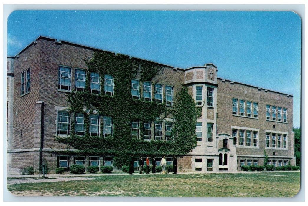 Alerding Hall Senior Boy's House Dormitory Columbus Indiana IN Vintage Postcard