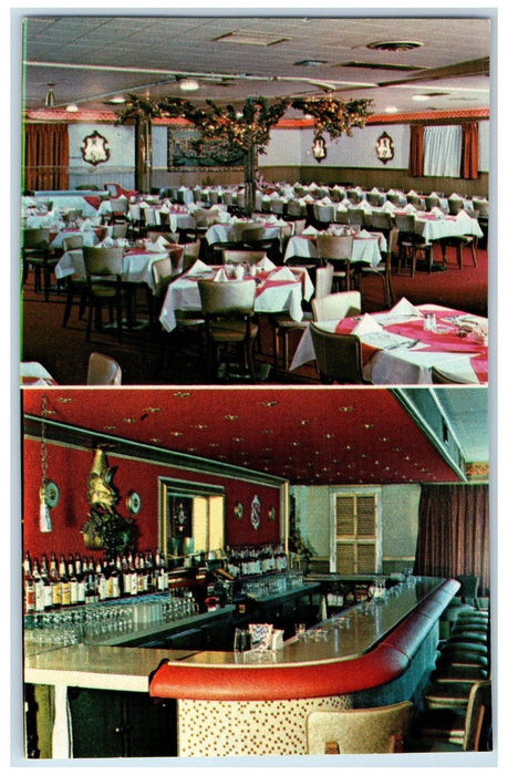 c1950's Salvatore's Restaurant Multiple View Dining Buffalo New York NY Postcard