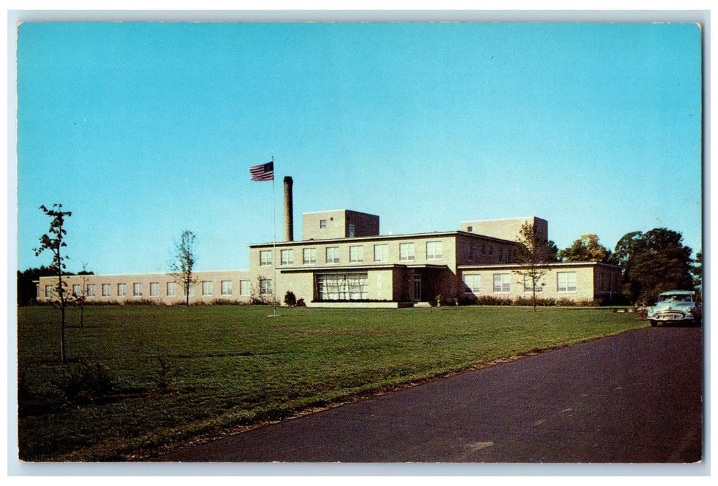 Tipton County Memorial Panoramic View Hospital Indiana IN Vintage Postcard