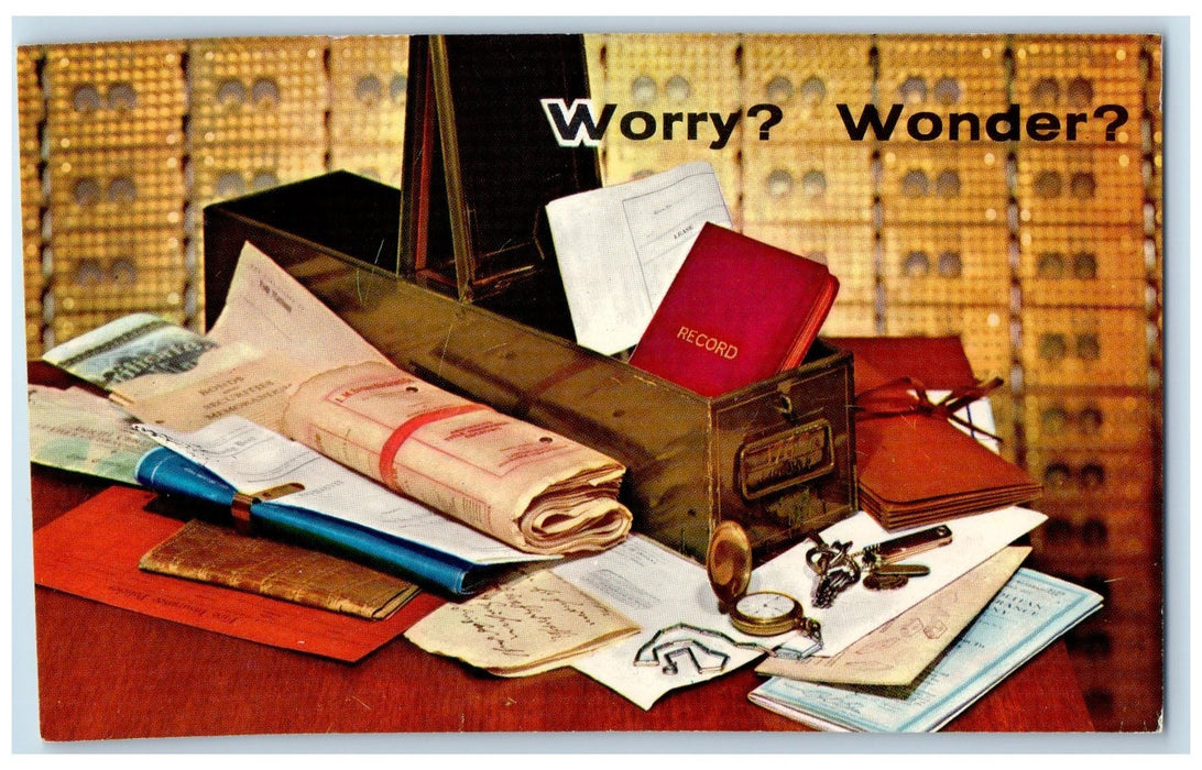 c1950 The Marine Trust Company Document Advertising Buffalo New York NY Postcard