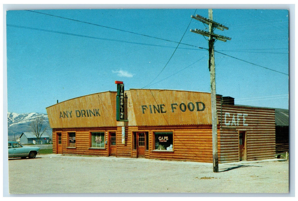 c1950 Timberline Club Cafe Motel Beer House Post Classic Car Victor ID Postcard