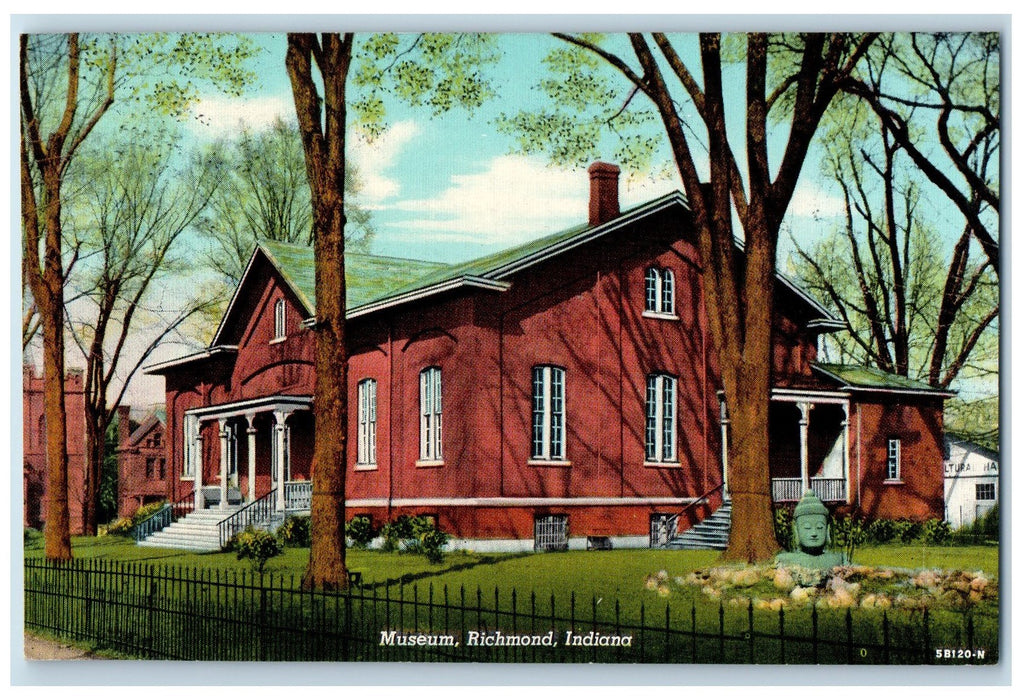 Museum Formerly Hicksite Friends Meeting House Richmond Indiana IN Postcard